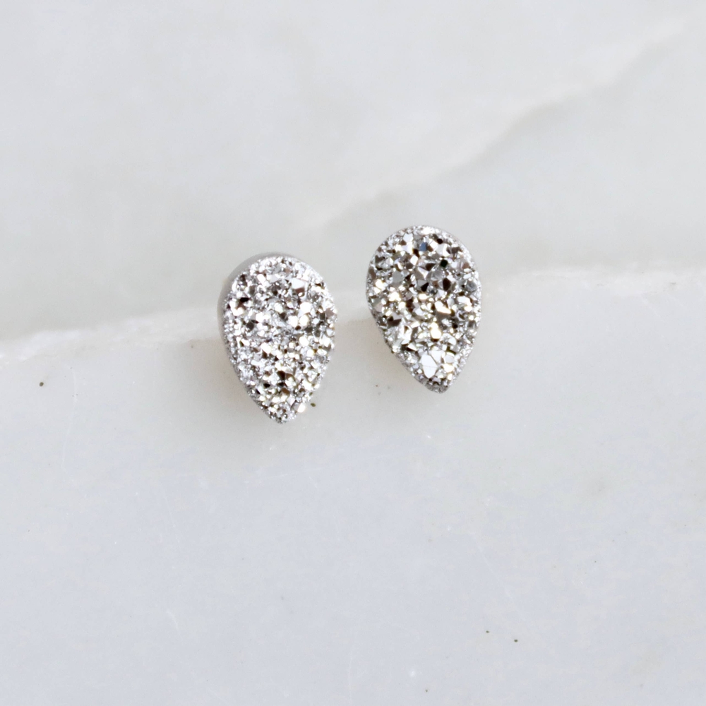 Druzy Stud Earrings